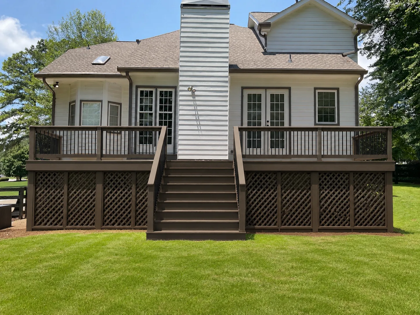 Custom deck built by Sands Construction Group in North Atlanta
