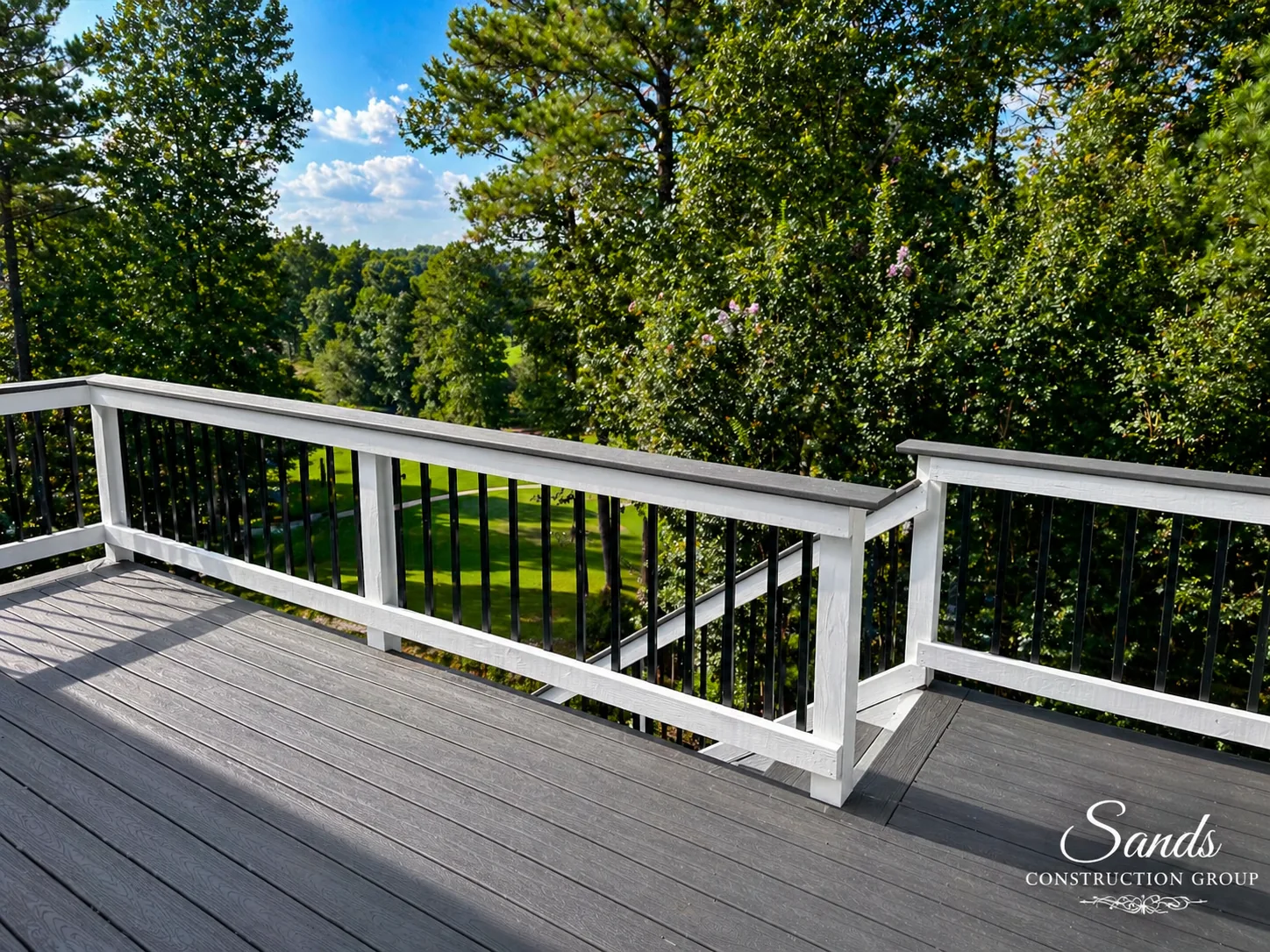 Custom deck built by Sands Construction Group in North Atlanta