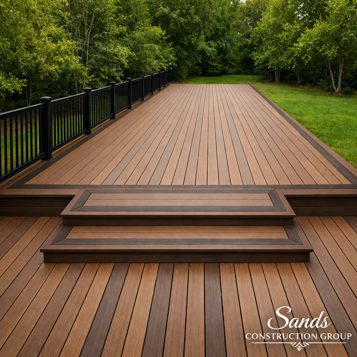 Custom deck built by Sands Construction Group in North Atlanta