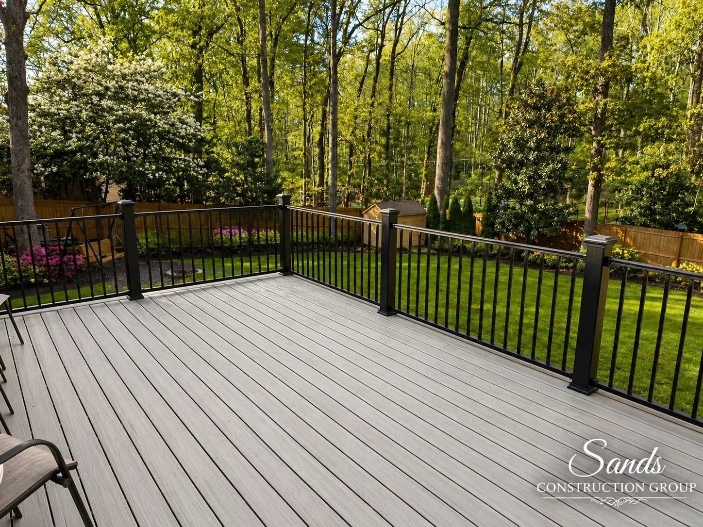 Custom deck built by Sands Construction Group in North Atlanta