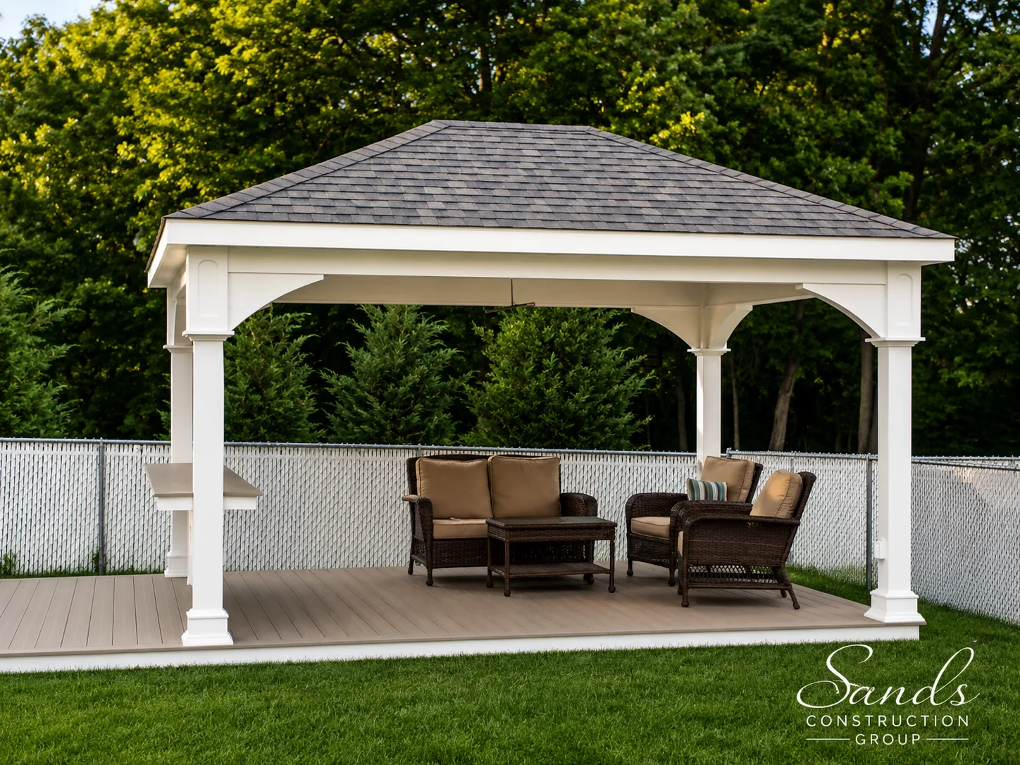 Front porch / pavilion built by Sands Construction Group