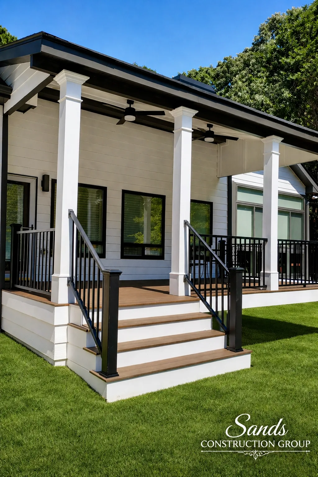 Front porch / pavilion built by Sands Construction Group