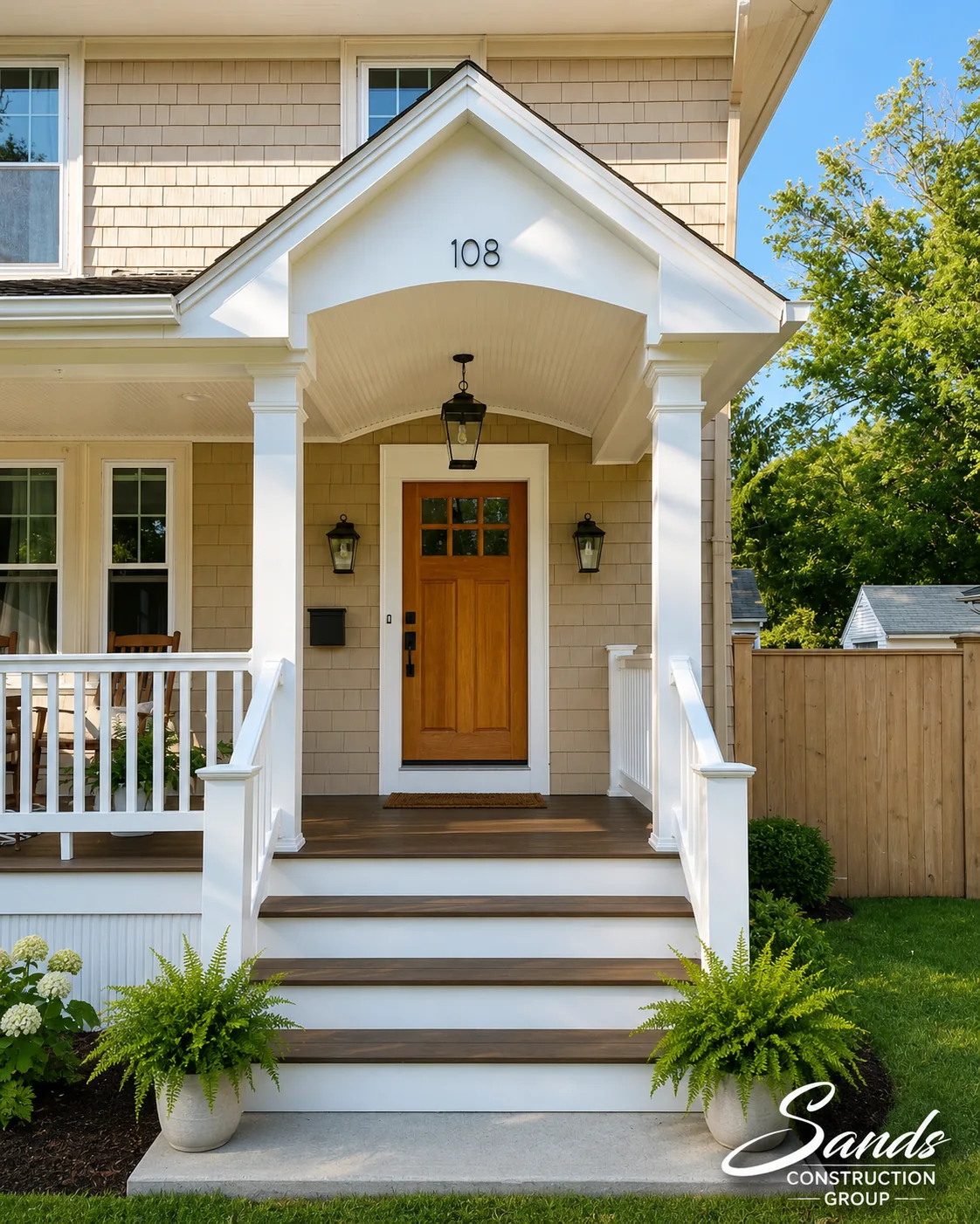 Front porch / pavilion built by Sands Construction Group