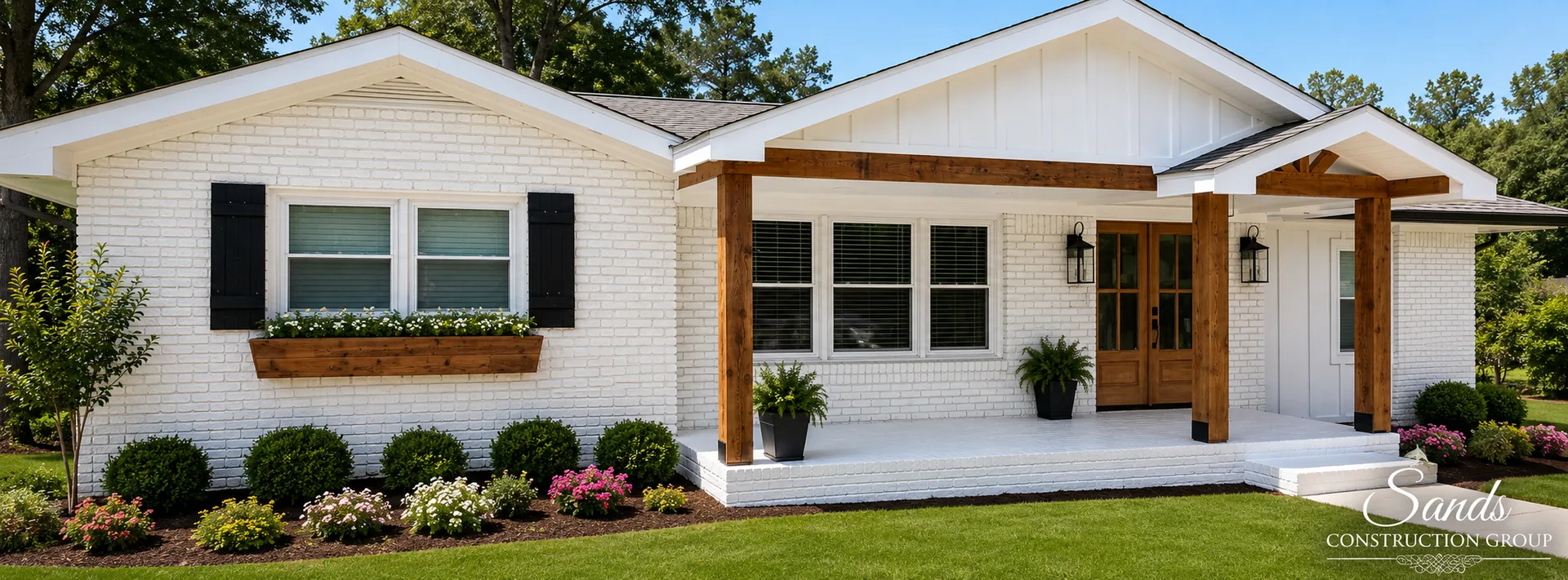Front porch / pavilion built by Sands Construction Group
