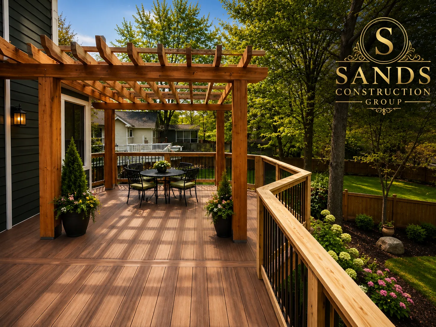 Front porch / pavilion built by Sands Construction Group