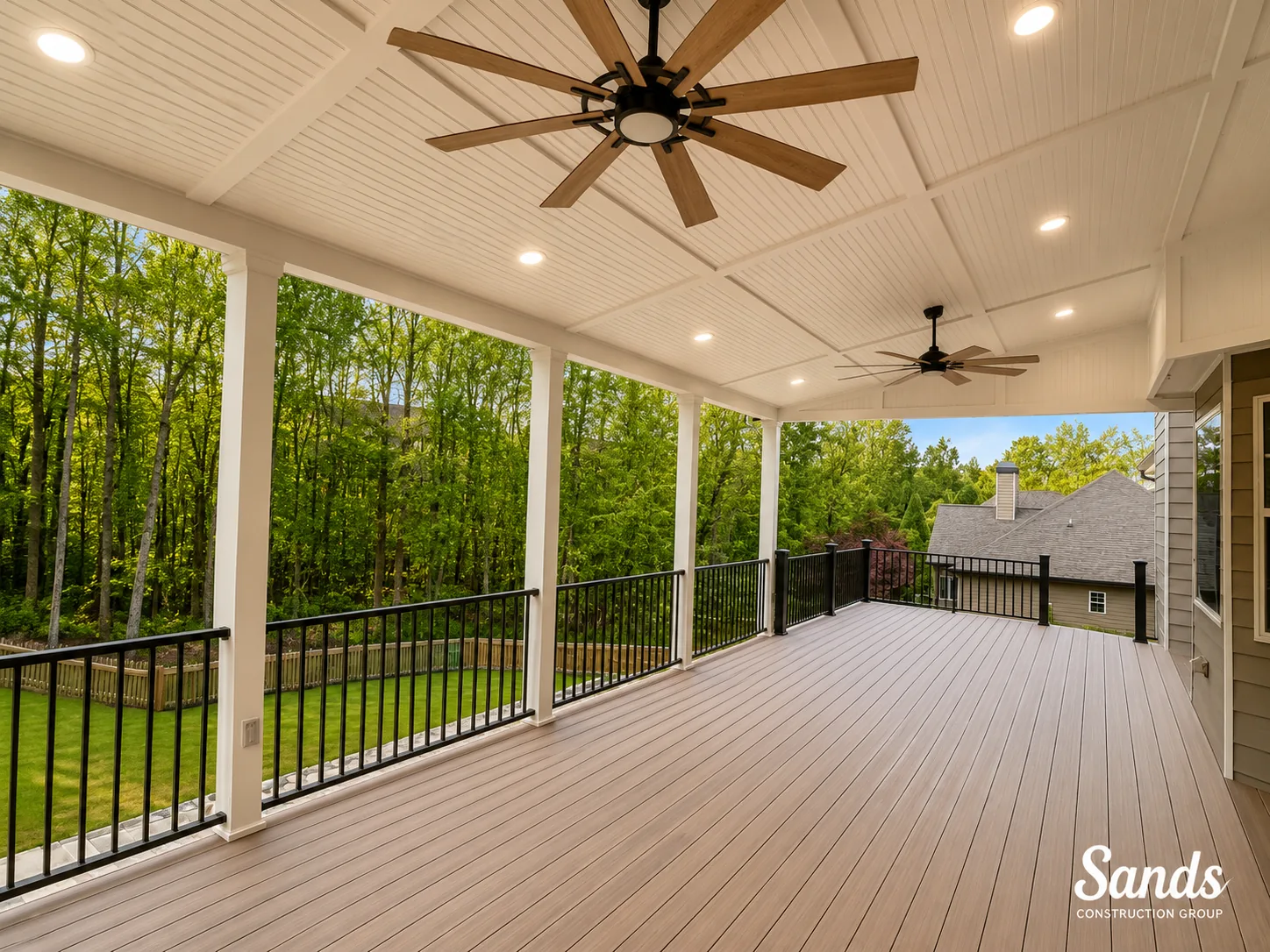 Porch and screen room by Sands Construction Group