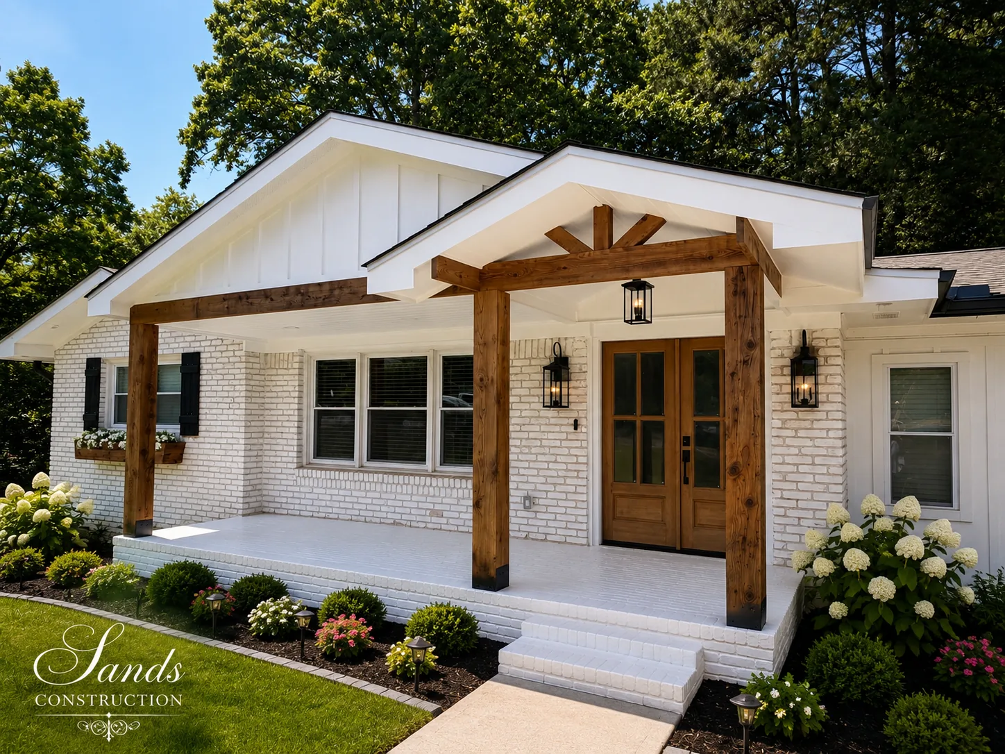 Porch and screen room by Sands Construction Group